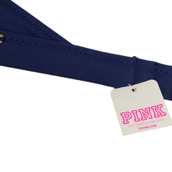✨NWT PINK Victoria’s Secret Strappy Lace Up High Neck Bikini Top - Picture 6 of 12